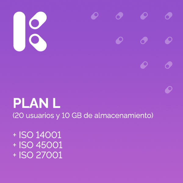 Plan L + Software ISO 14001, ISO 45001 E ISO 27001