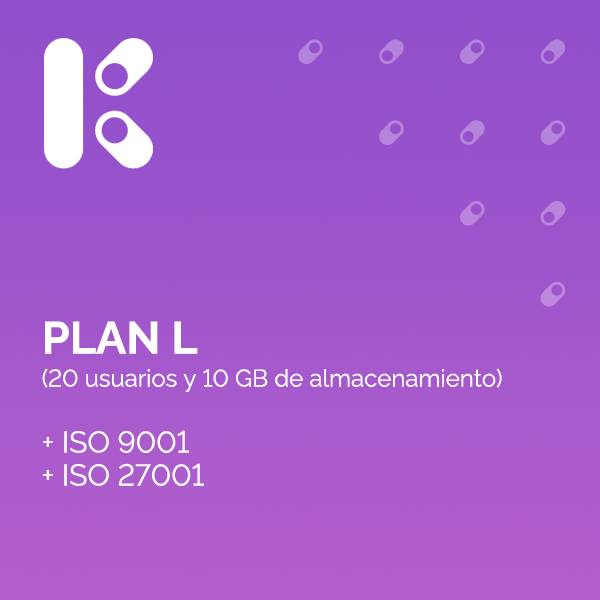 Plan L + Software ISO 9001 E ISO 27001