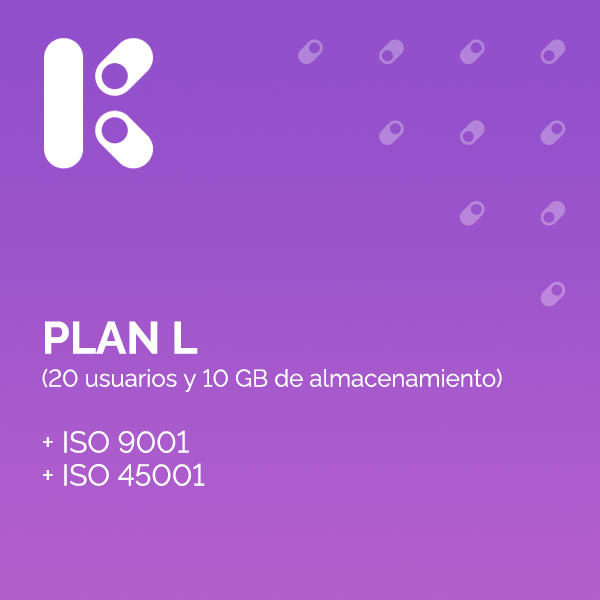 Plan L + Software ISO 9001 Y ISO 45001